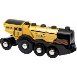 Ravensburger BRIO 63363000 BRIO Goldene Batterielok Mit Licht Und Sound