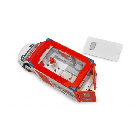 Vedes Bruder 02676 MB Sprinter Ambulanz Mit Fahrer Und Light + Sound Modul 4 Vedes Bruder 02676 MB Sprinter Ambulanz Mit Fahrer Und Light + Sound Modul – Bild 2