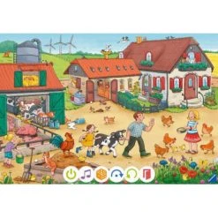 Ravensburger Tiptoi 00136 Puzzle Für Kleine Entdecker: Bauernhof, Puzzle Für Kinder Ab 3 Jahren, Für 1 Spieler