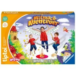 Ravensburger Tiptoi ACTIVE Spiel 00130, Mitmach-Abenteuer, Bewegungsspiel Ab 3 Jahren, Mit Geschichten, Schönen Lieder
