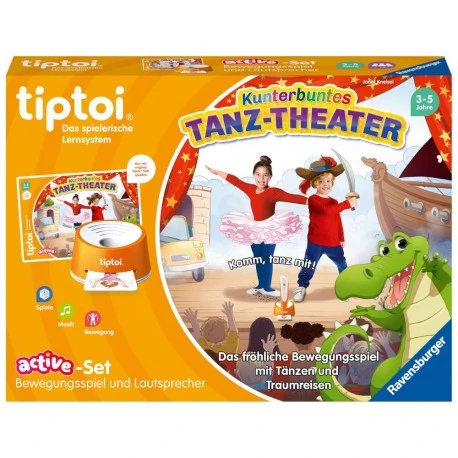 Ravensburger Tiptoi® Spiel 00122 ACTIVE Set Kunterbuntes Tanz-Theater, Bewegungsspiel Ab 3 Jahren 3 Ravensburger Tiptoi® Spiel 00122 ACTIVE Set Kunterbuntes Tanz-Theater, Bewegungsspiel Ab 3 Jahren