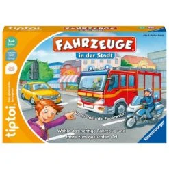 Ravensburger Tiptoi Spiel 00127 Fahrzeuge In Der Stadt - Lernspiel Ab 3 Jahren, Lehrreiches Zuordnungsspiel Für Jungen