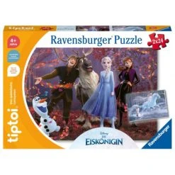 Ravensburger Tiptoi Spiel 00134 Puzzle Für Kleine Entdecker: Disney Die Eiskönigin - 2x24 Teile Kinderpuzzle Ab 4 Jahr