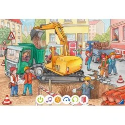 Ravensburger Tiptoi Spiel 00137 Puzzle Für Kleine Entdecker: Baustelle, Puzzle Für Kinder Ab 3 Jahren, Für 1 Spieler