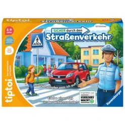 Ravensburger Tiptoi Spiel 00173 - Sicher Im Straßenverkehr - Lernspiel Ab 4 Jahren, Lehrreiches Verkehrsspiel Für Jung